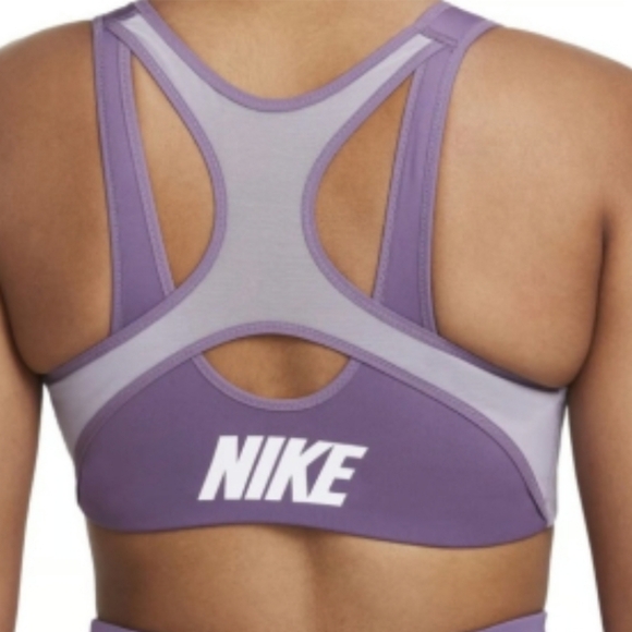 Nike Other - Nike Shape High Support Padded Zip Front Sports Bra Amethyst Smoke/Violet Haze